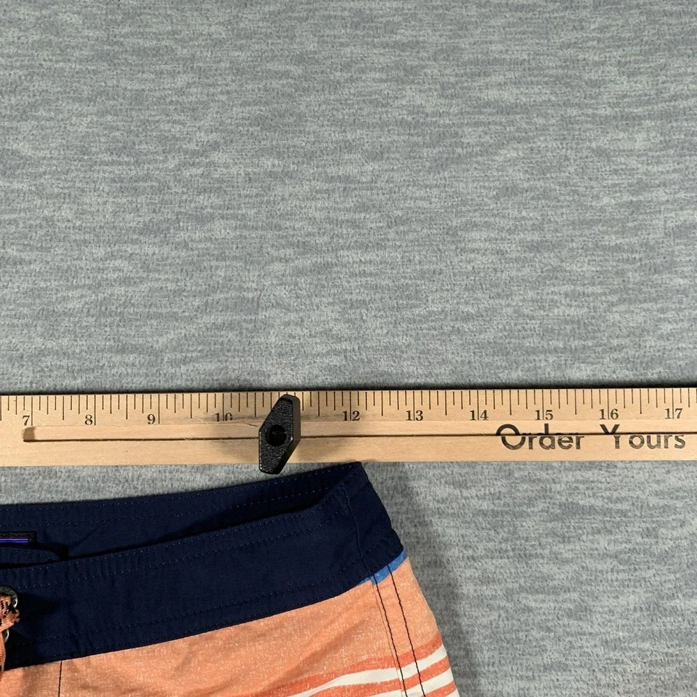 Patagonia Board Shorts Boys 12 Multicolor‎ Striped Recycled Nylon Swim Trunks